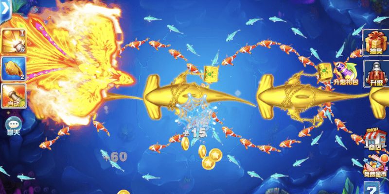 Thế giới sinh vật biển đa dạng của sảnh game săn mồi FC